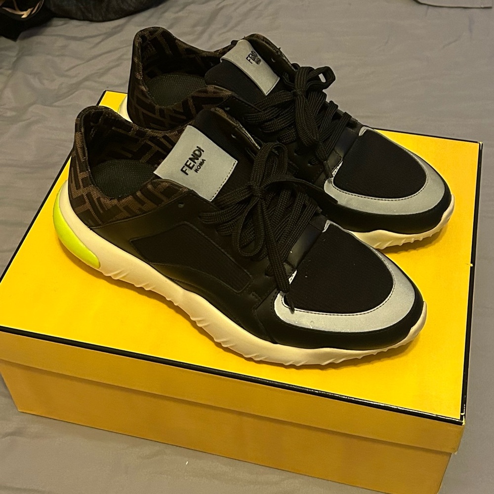 Fendi Men's FF Technical Fabric Logo Sneaker Trainer